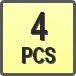 Piktogram - Ilość w opakowaniu: 4 PCS